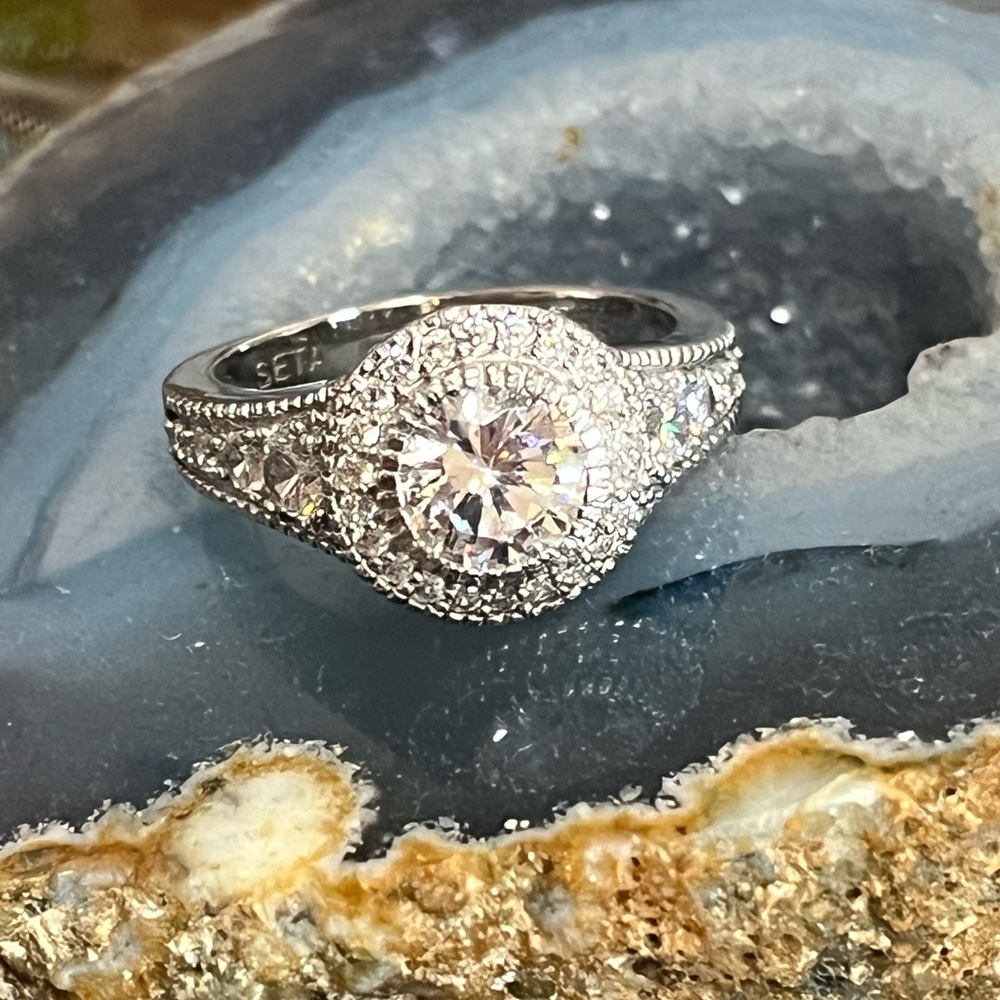 SETA Sterling Engagement Ring
